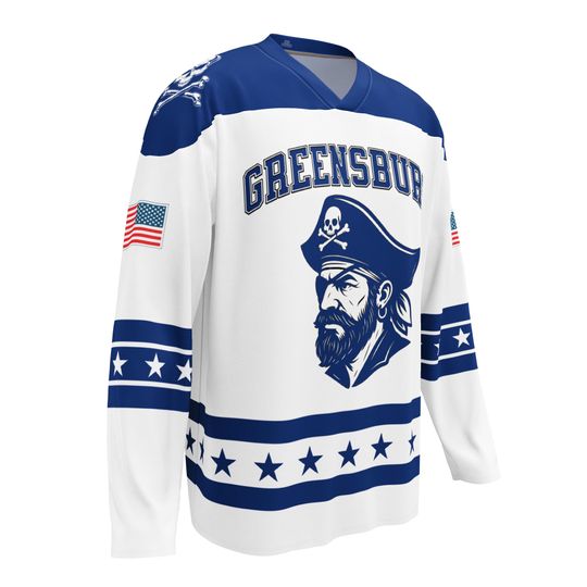 Discover Greensburg Pirates- hockey jersey, Personalize your NAME and Number or Graduation Year