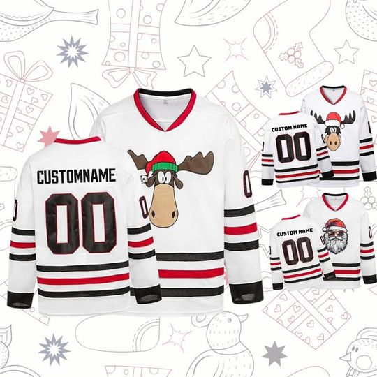 Discover Funny Christmas Family Vacation Hockey Jersey, Custom Holiday Team Shirt, Retro Griswold-Inspired Xmas Outfit Gift