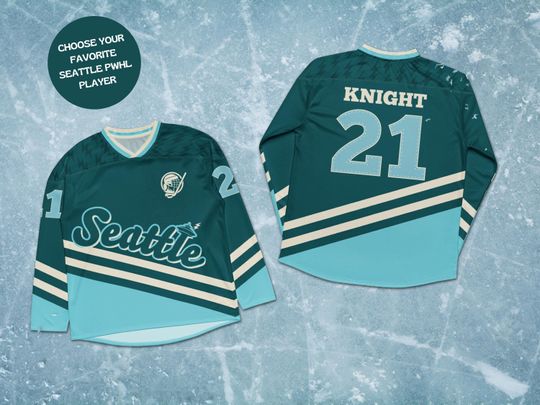 Discover Customizable Seattle PWHL Hockey Jersey, Women's Hockey, Hilary Knight Jersey, Alex Carpenter, Jessie Eldridge, Womens Sports, Seattle PWHL