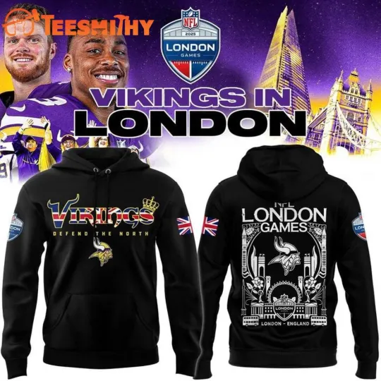 Minnesota Viking 2025 football London Game 3D Hoodie