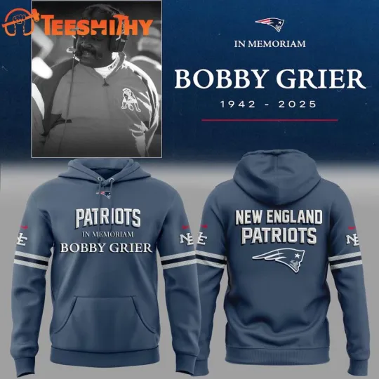 Discover NewEngland Patriot football In Memoriam Bobby Grier 2025 3D Hoodie
