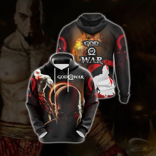 God Of War Character Unisex 3D Hoodie for Unisex