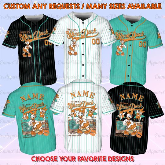 Discover Mickey And Friends Daisy Show Duck Baseball Jersey, Disney Daisy The Life Of A Show Duck Jersey, Magic Kingdom Daisy Birthday Gift Shirt