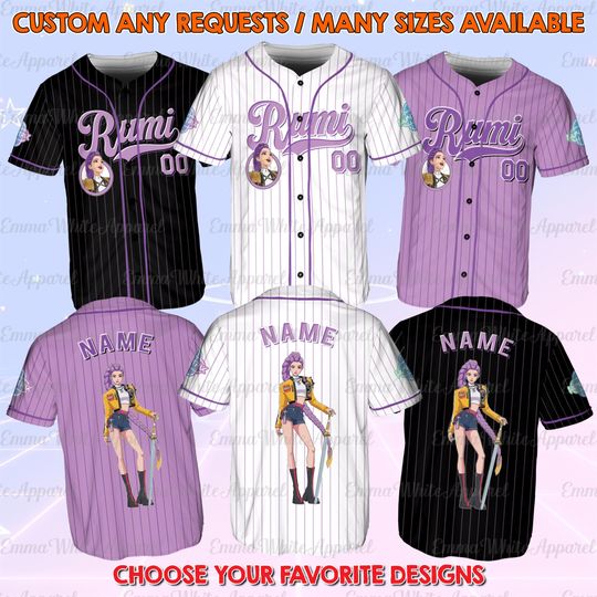 Discover Rumi Galactic Hunter Jersey, Kpop Anime Warrior Girl Fan Shirt, Space Hunter Kpop Style Gift Shirt, Custom Name Rumi Character Shirt