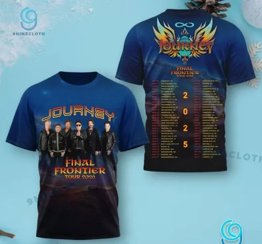 Discover Journey Final Frontier Tour 2026 3D T-Shirt