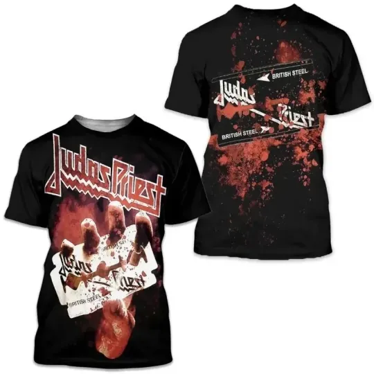 Discover Merry Christmas Judas Priest 3D shirt, AOP Polyester