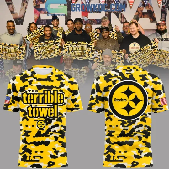 Discover Steeler The Terrible Towel Camo 3D T-shirt