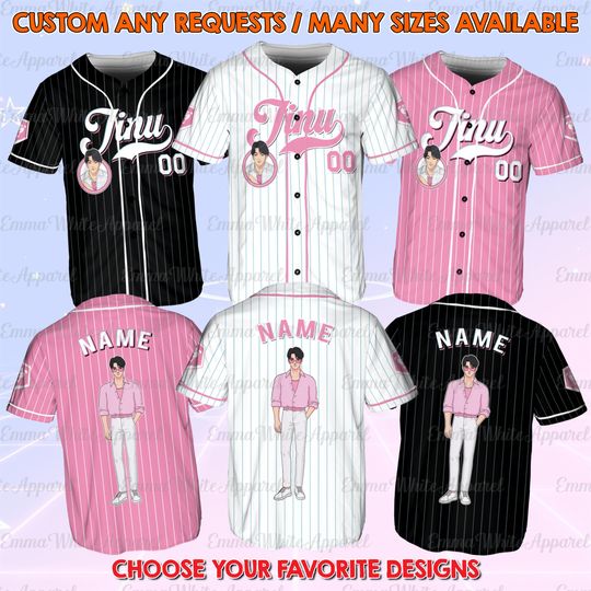 Discover Jinu Kpop Inspired Baseball Jersey, Idol Fictional Character Fan Jersey, Kpop Style Dancer Jersey