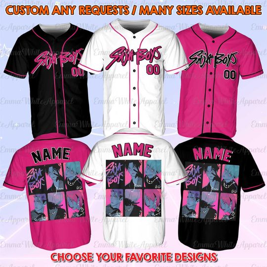 Discover Kpop Inspired Geometric Baseball Jersey for Boys and Fans