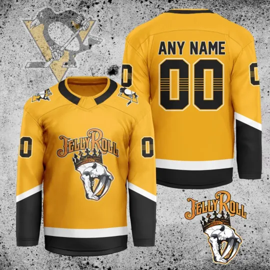 Discover Personalized Pittsburgh Penguins X Jelly Roll Hockey Shirt Men's Fan Gear Gift