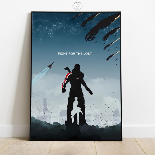 Mass Effect Poster | Video Game Wall Art | Gamer Room Decor | Game Poster Print | Home Wall Decor | Gift for Gamers 2