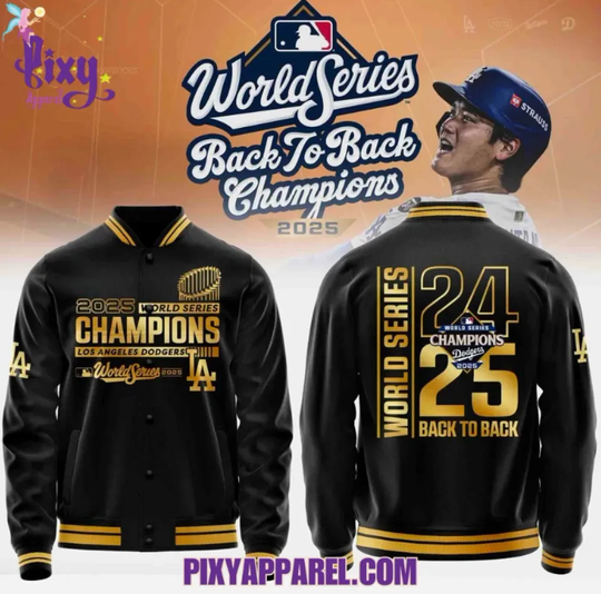 Discover Los Angeles D@dger 2025 9X World Series Champs Baseball Jacket, Gift For Fans