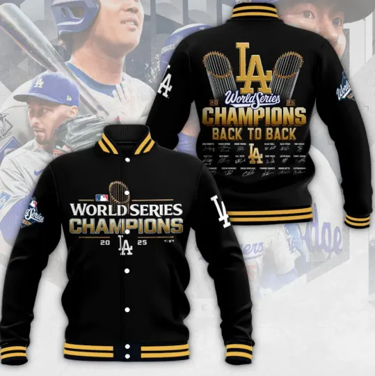 Discover D@dger 2025 World Series Champions 3D Baseball Jacket, Gift For Fans