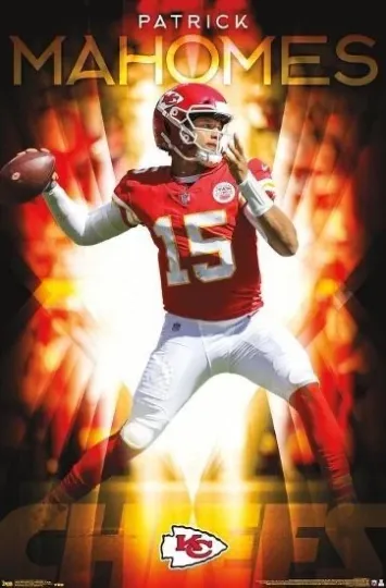Kansas City Chiefs Patrick Mahomes II Vertical Poster