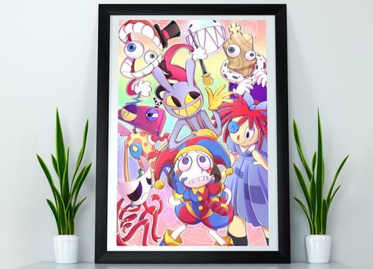 Discover TADC Amazing Circus Digital Pomni Caine Jax Kinger Zooble Ragatha Gangle Bubble Poster