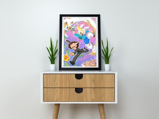 Discover Adventure Time Fionna and Cake Print: Simon Petrikov, Enchiridion (11x17 inches)