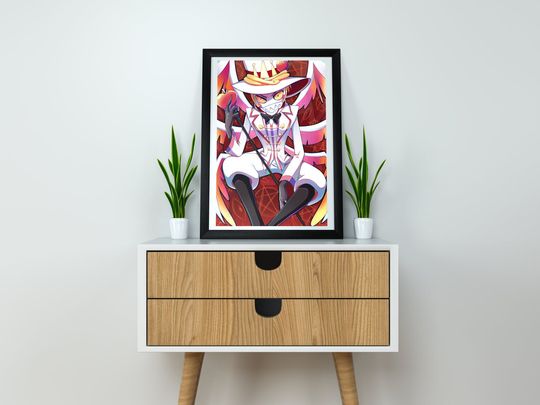 Hazbin Hotel Lucifer Morningstar Print: Bright Cartoon Poster