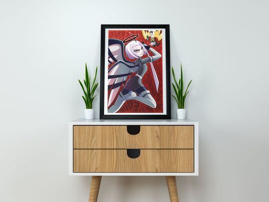 Hazbin Hotel Lute Art Print: Vivziepop Cartoon Poster