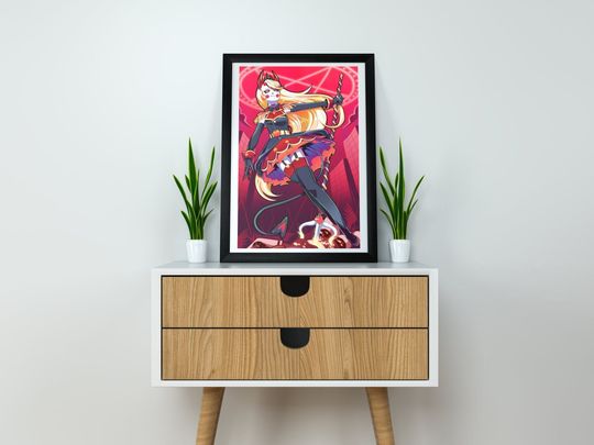 Discover Hotel Charlie Morningstar cartoon print poster gift birthday christmas valentines angel demon Princess of hell hasbeen