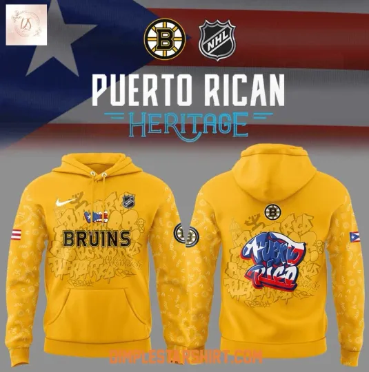 Discover Boston Bruin Puerto Rican Heritage 3D Printed Hoodie