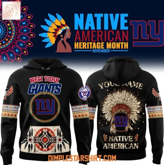 New York Giant Native American Heritage Month 2025 3D Hoodie