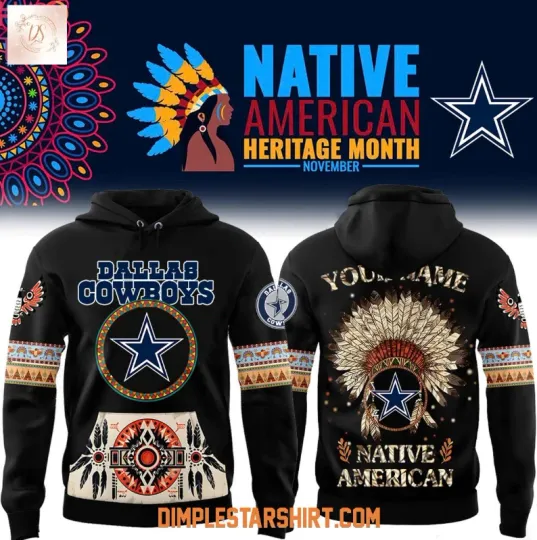 Discover Dallas Cowboy Native American Heritage Month 2025 3D Hoodie