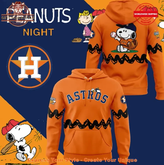 Houston Astro X Peanut Night Limited Edition 3D Hoodie