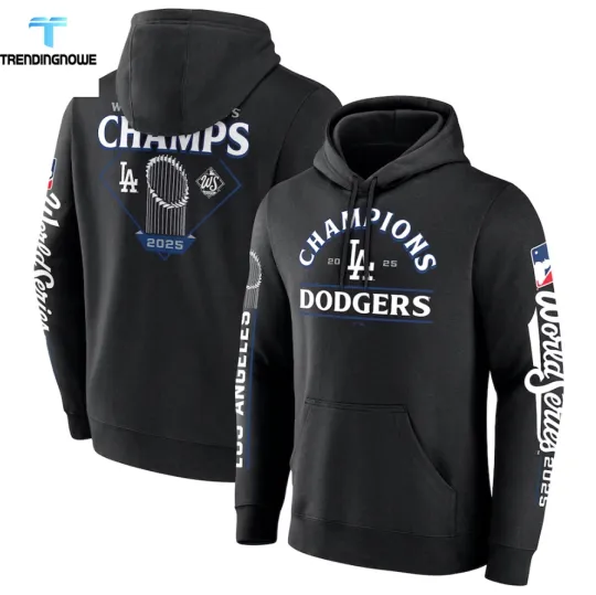 Discover Los Angeles Dodger Fanatics 2025 World Series Champions 3D Hoodie