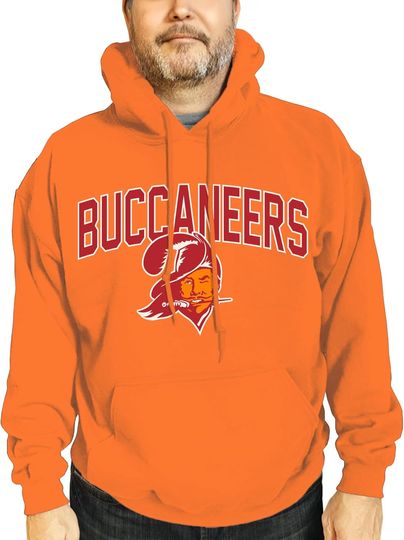 Discover Team Fan Apparel Football Hoodie - Adult Pullover Sweatshirt - Pro Fleece Hooded Sweatshirt