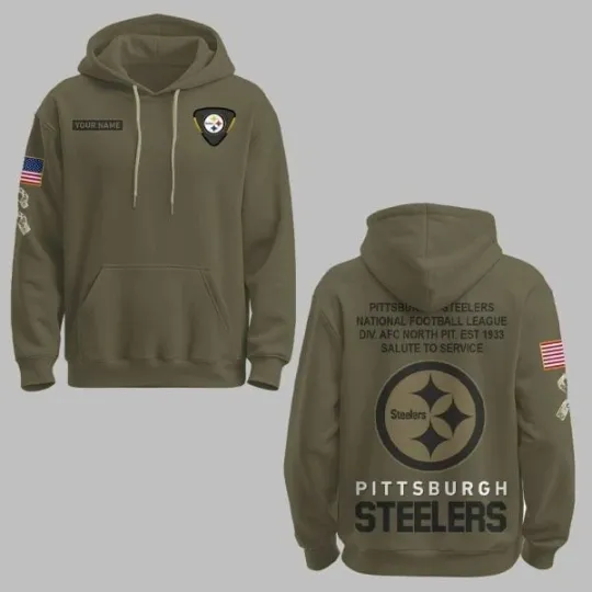 Discover Steeler Salute to Service 2025 Hoodie