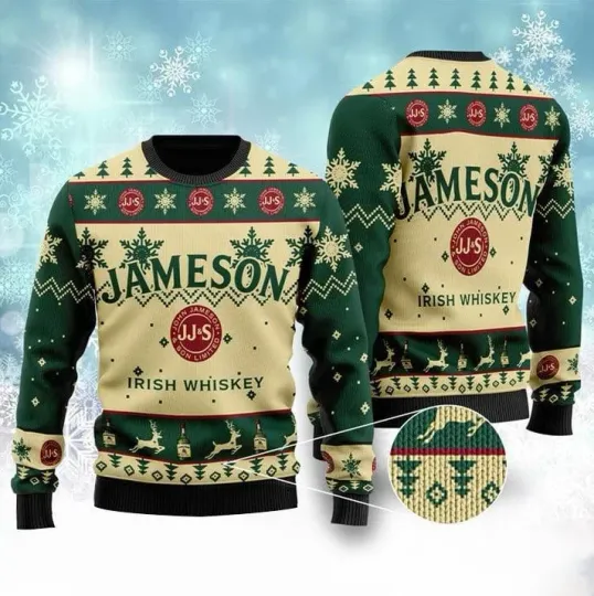 Discover Merry Christmas Whiskey Time Ugly Sweater – Funny Holiday Pullover