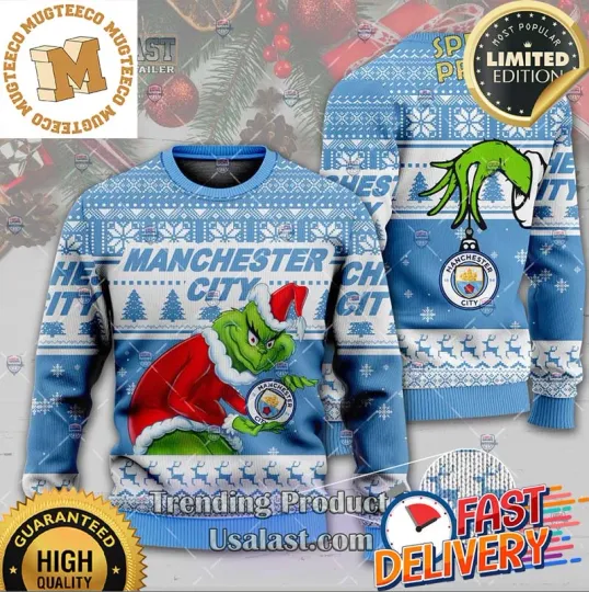 Manchester Inspired funny character Xmas Ugly Sweater Holiday 2025 Fan Gift