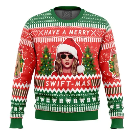 Discover Swift Inspired version Christmas Ugly Sweater Holiday Gift 2025