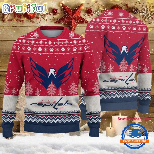Discover Washington Capitals Hockey Team Design New Ugly Christmas Sweater