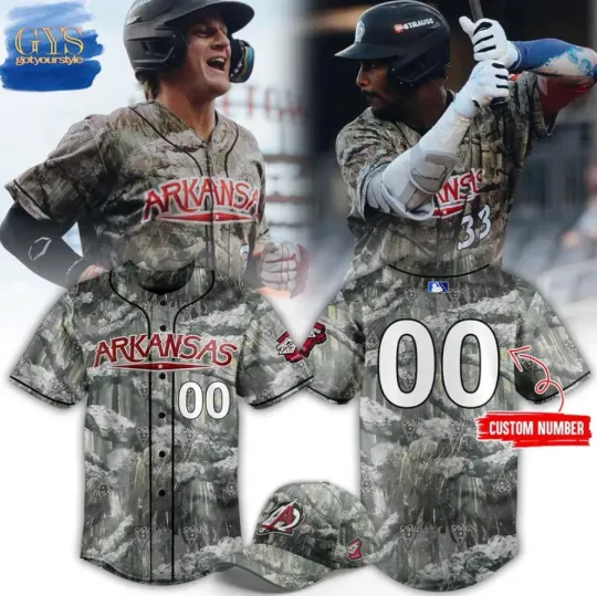 Discover yc Personalized Arkansa Traveler Alternate Camo Baseball Jersey