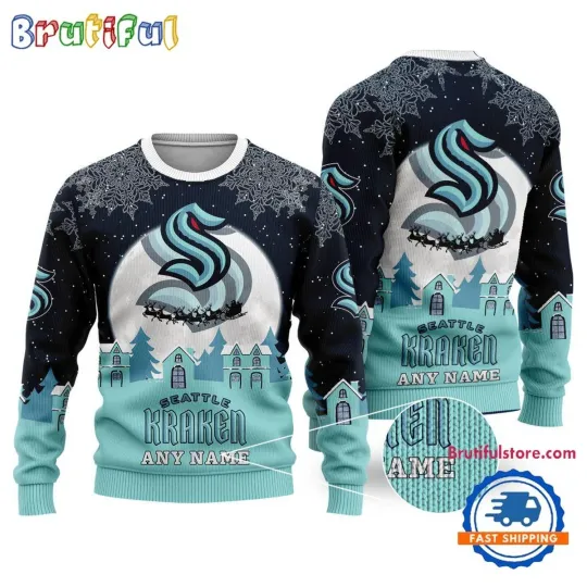 Discover Seattle Kraken Hockey New Design Christmas Ugly Sweater