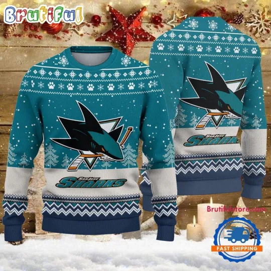 Discover San Jose Sharks Hockey Team Design New Ugly Christmas Sweater