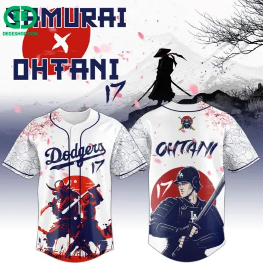 Discover Ohtani X Samurai Dodgers Baseball Jersey