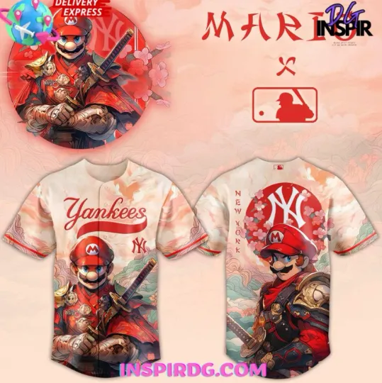 Discover Ma*rio Samurai Hero New York Yankee Baseball Jersey