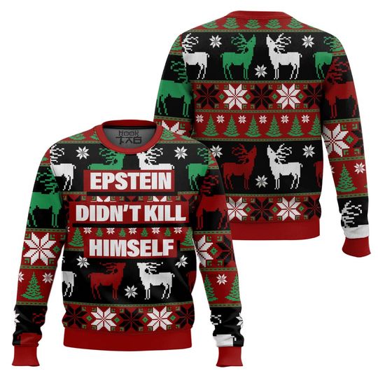 Xmas Lights Are Like Epstein Ugly Christmas Sweater Funny Holiday Party Pullover Plus Size Sweater for Men Women Xmas Gift 2026
