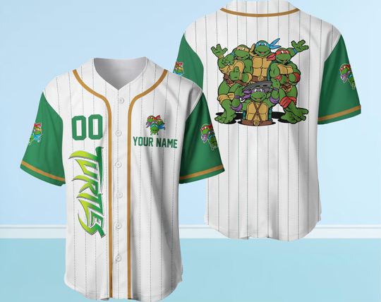 Personalized Teenage Mutant Ninja Turtles Baseball Jersey for Men and Women