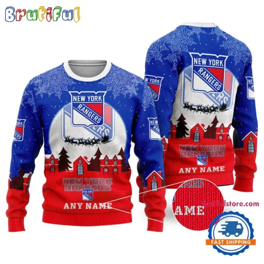 Discover New York Rangers Hockey New Design  Christmas Ugly Sweater