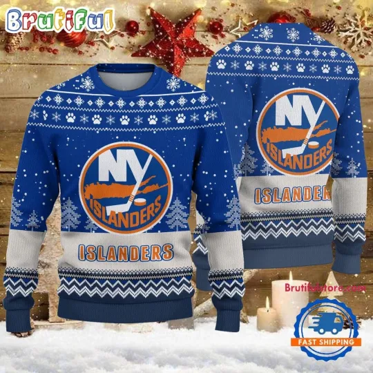 Discover New York Islanders Hockey Team Design New Ugly Christmas Sweater