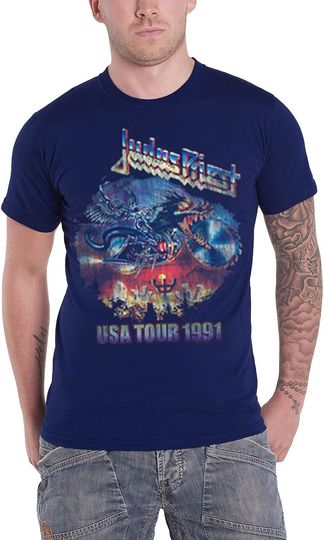 Discover Rock Off Judas Priest 'Pain Killer US Tour 91' T-Shirt  Black