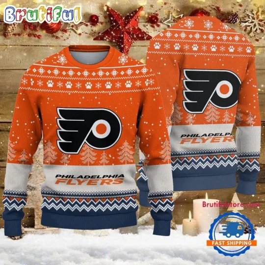 Discover Philadelphia Flyers Hockey Team Design New Ugly Christmas Sweater