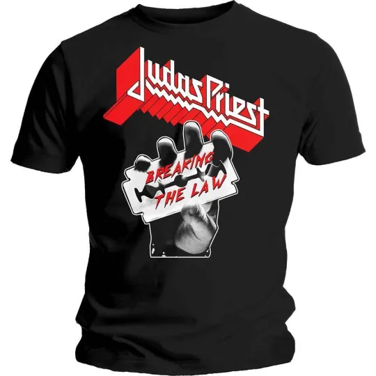 Judas Priest Breaking The Law 3D T-Shirt Official Metal Band T-Shirt for Men Women