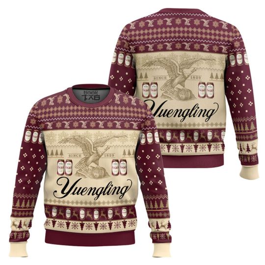 Discover Yuengling Ugly Christmas Sweater for Men Funny Holiday Pullover Christmas Party Costume Novelty Xmas Sweater Gift for Him