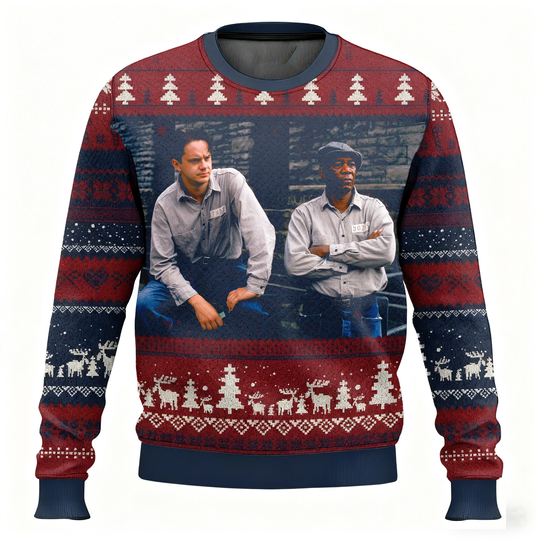 New Men S Autumn And Winter Christmas Ugly Sweater Versatile Fashionable Soft 3D Printed Redemption Perfect For Friend Gathering