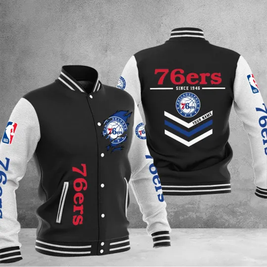 Discover 76ers Baseball Jacket