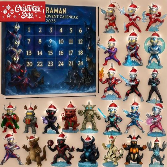 Discover Ultraman Hero vs Monster Christmas Advent Calendar 2025  24 Days of Surprises, Christmas Gift for Kids & Fans